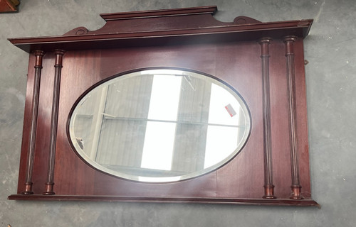 Large antique mantle mirror - large,