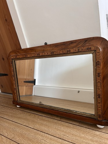 Antique victorian walnut over - antique,
