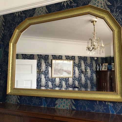 Vintage over mantle mirror - over,